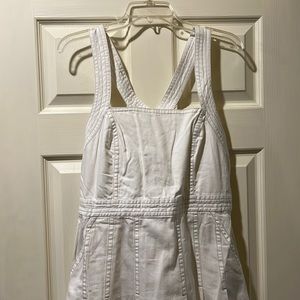 Anthropologie Pilcro Cross Back Dress in WHITE, midi - BRAND NEW WITH TAGS.